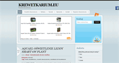 Desktop Screenshot of krewetkarium.eu